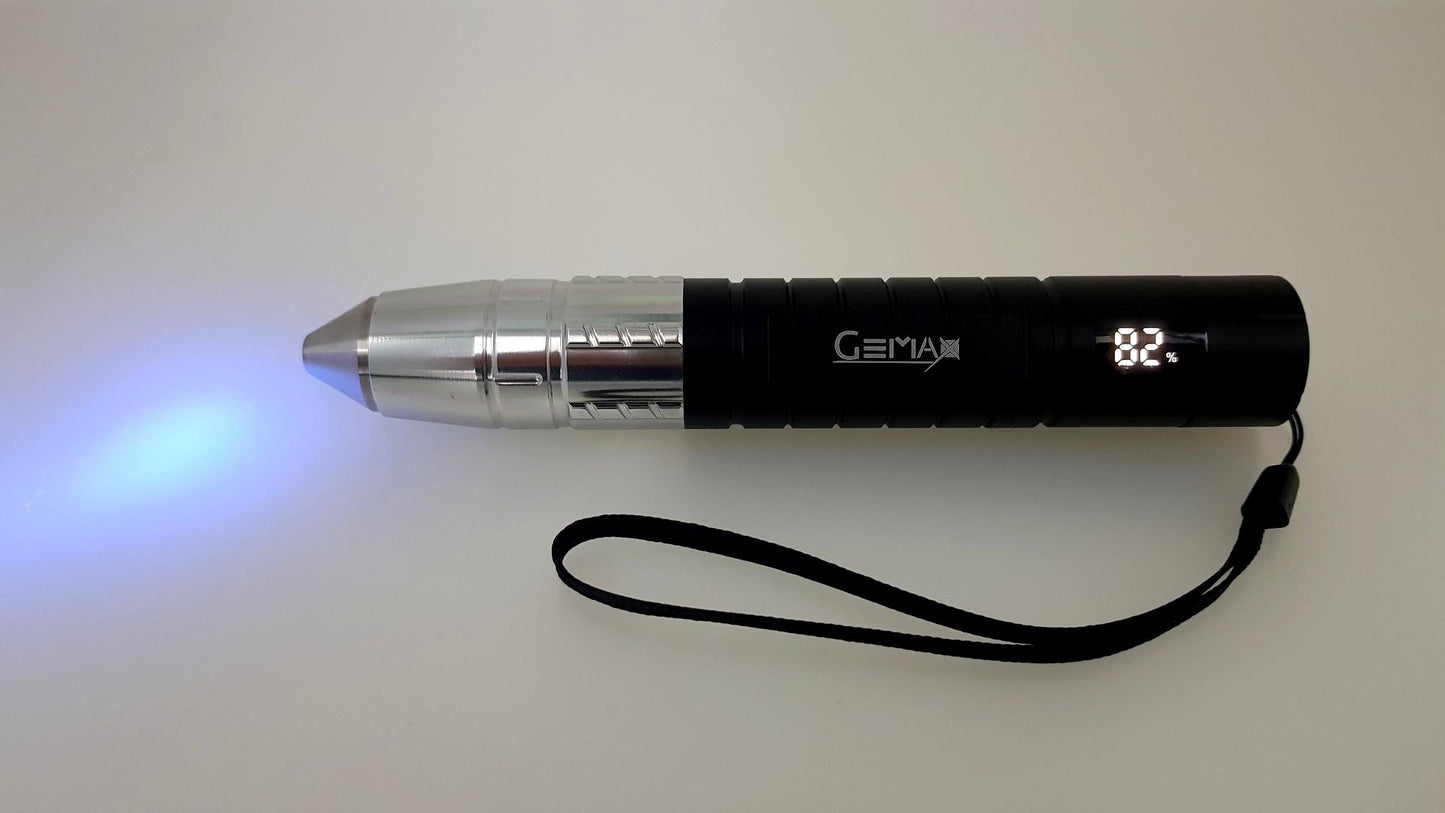 Gemax Gem Torch 3in1 (Wht+Ylw+UV)-Precision Light for Gemstones, Diamonds, and More