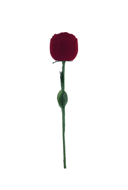 Velvet Ring Rose ( Medium ) Red