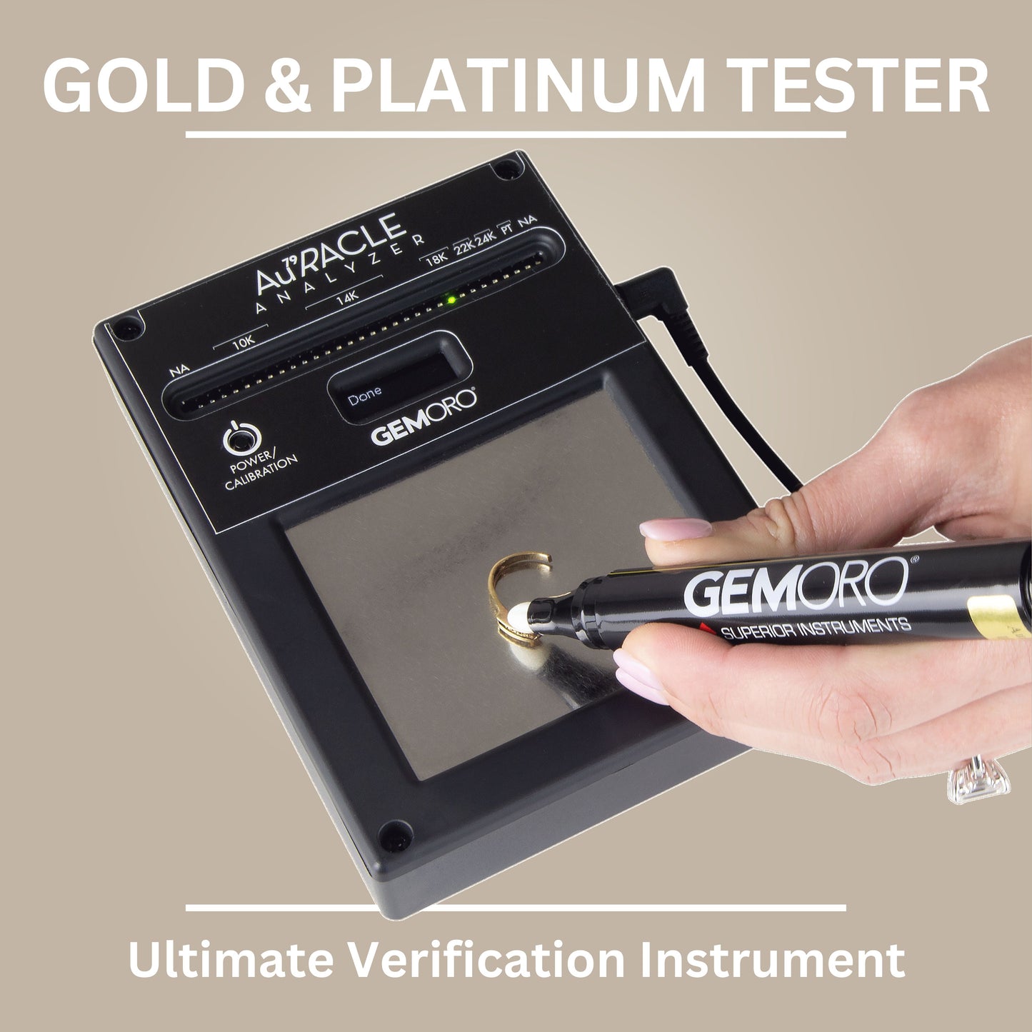 Gemoro AuRACLE Analyzer: Premium Gold & Platinum Tester – Accurate, Fast & Easy to Use