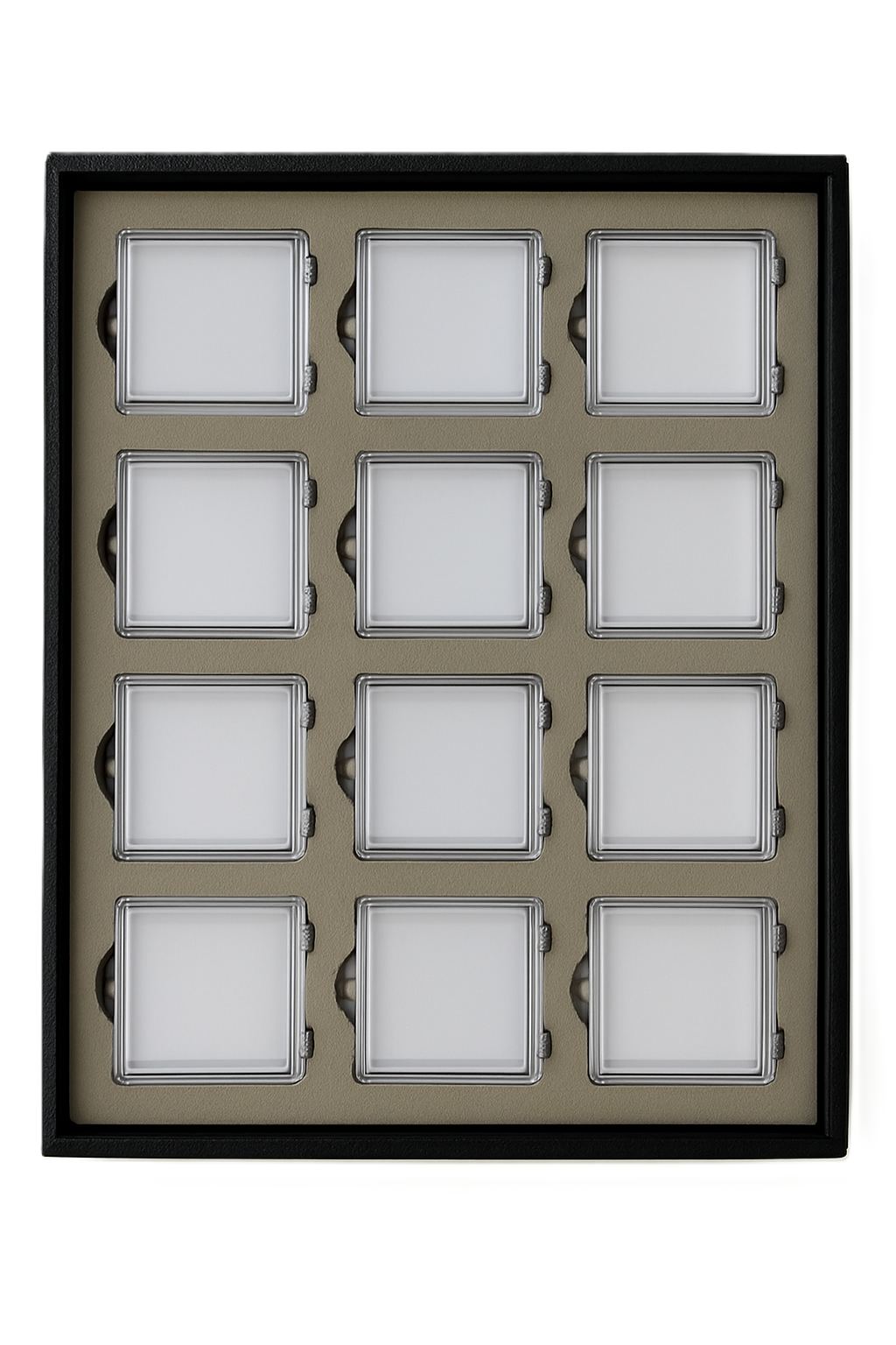 Resin Gel Coated Box ( Medium ) Trays With Magnetic Cover - 12 section