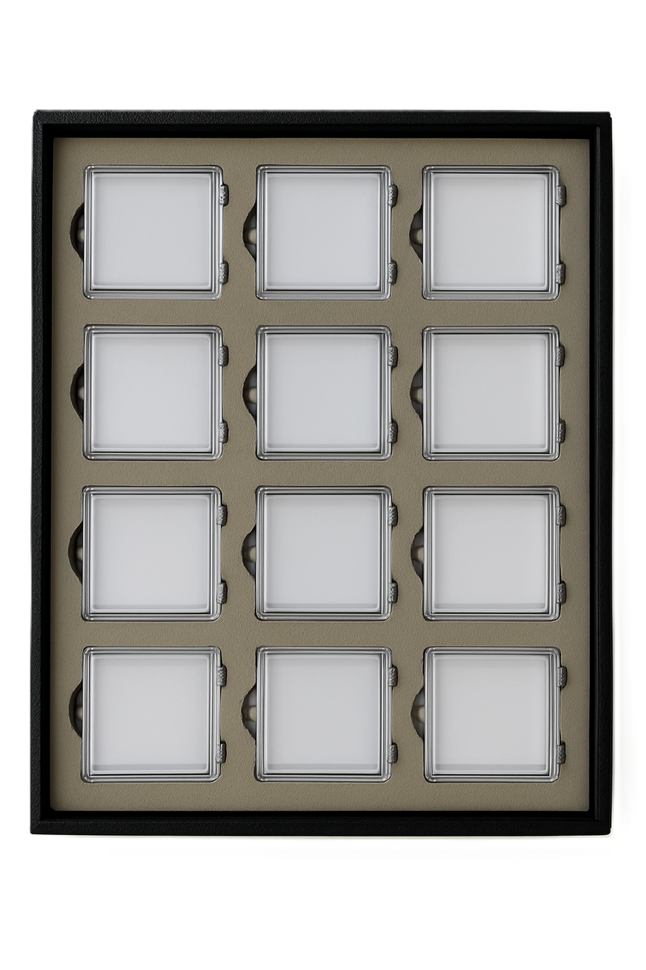 Resin Gel Coated Box ( Medium ) Trays With Magnetic Cover - 12 section