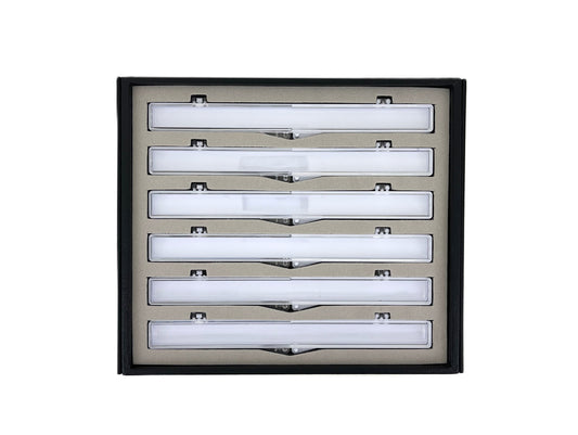 Resin Gel Coated Box ( Long )Tray With Magnetic Cover - 6 section