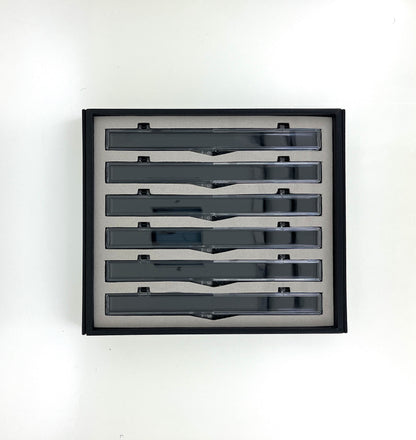 Resin Gel Coated Box ( Long )Tray With Magnetic Cover - 6 section