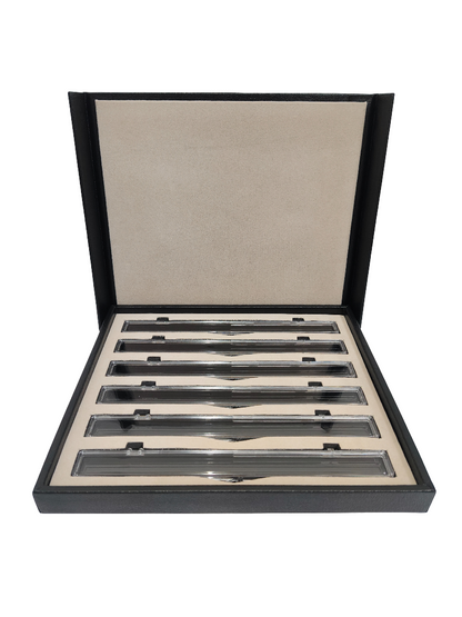 Resin Gel Coated Box ( Long )Tray With Magnetic Cover - 6 section