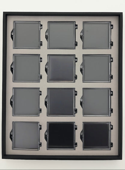 Resin Gel Coated Box ( Medium ) Trays With Magnetic Cover - 12 section