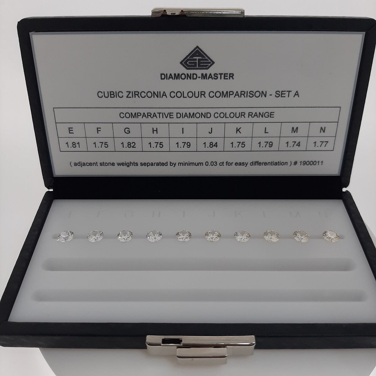 Diamond Master Color Comparison CZ Set - DM-CC1 (E-N) – www.sachitools.com