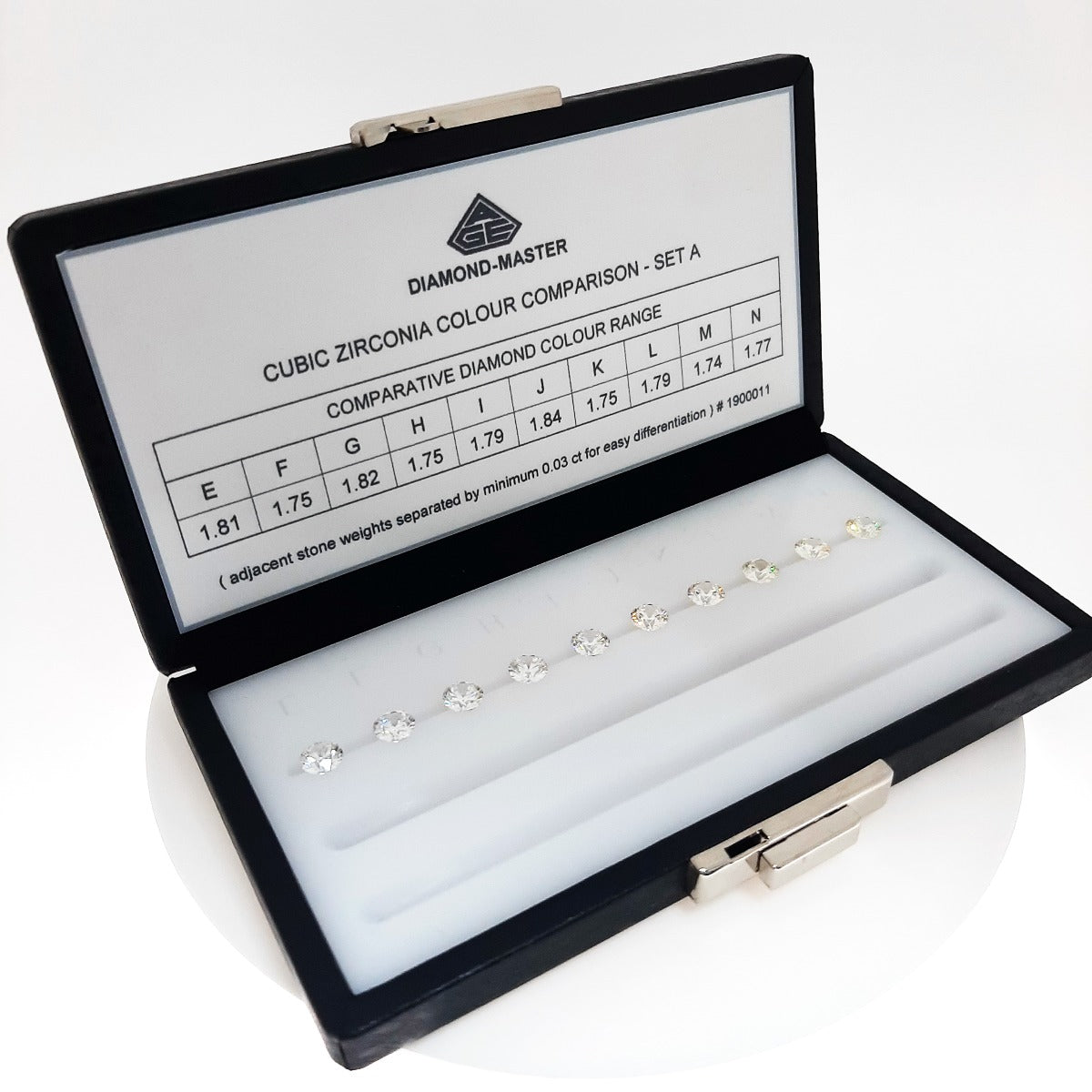 Diamond Master Color Case Diamond Master Color Comparison CZ Set - DM-CC1 (E-N) – www.sachitools.com